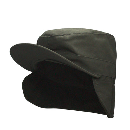 Military G.I. Type Combat Ear Flap Cap - Olive Drab