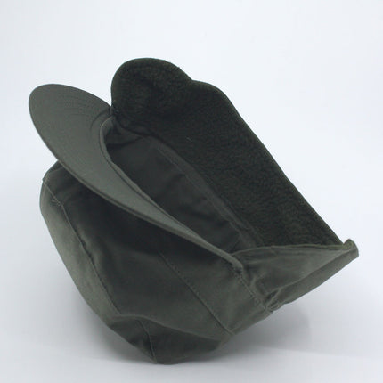Military G.I. Type Combat Ear Flap Cap - Olive Drab