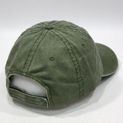 Plain Washed Cotton Twill Dad Hat Adjustable Baseball Cap