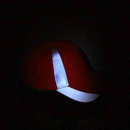 Reflective High Visibility Piping Neon Polyester Twill Low Profile Baseball Cap