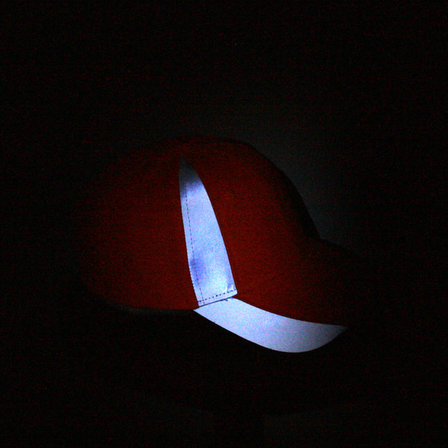 Reflective High Visibility Piping Neon Polyester Twill Low Profile Baseball Cap