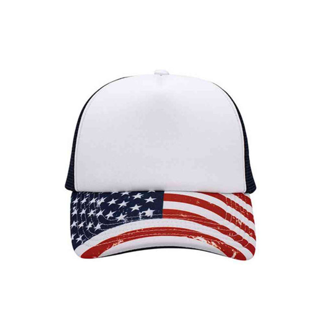 Sublimated Foam Trucker Cap Graphic Print Bill Adjustable Snapback Baseball Hat One Size