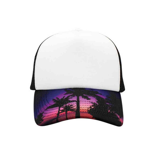Sublimated Foam Trucker Cap Graphic Print Bill Adjustable Snapback Baseball Hat One Size