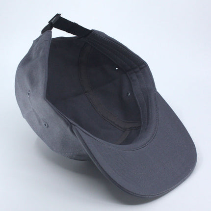 Classic 5 Panel Jockey Camper Cap — Cotton Canvas Flat Bill Unstructured