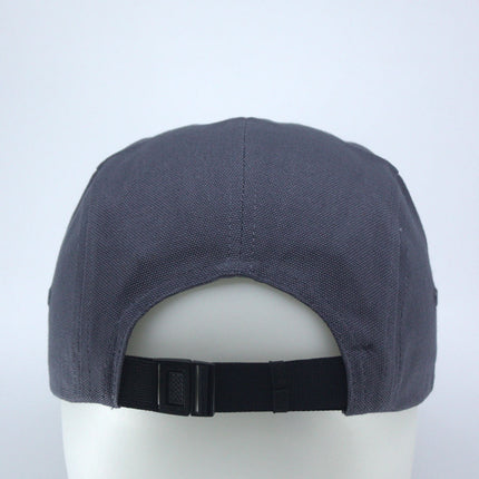 Classic 5 Panel Jockey Camper Cap — Cotton Canvas Flat Bill Unstructured