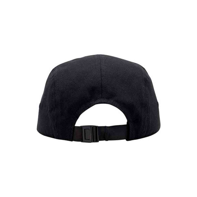 Classic 5 Panel Jockey Camper Cap — Cotton Canvas Flat Bill