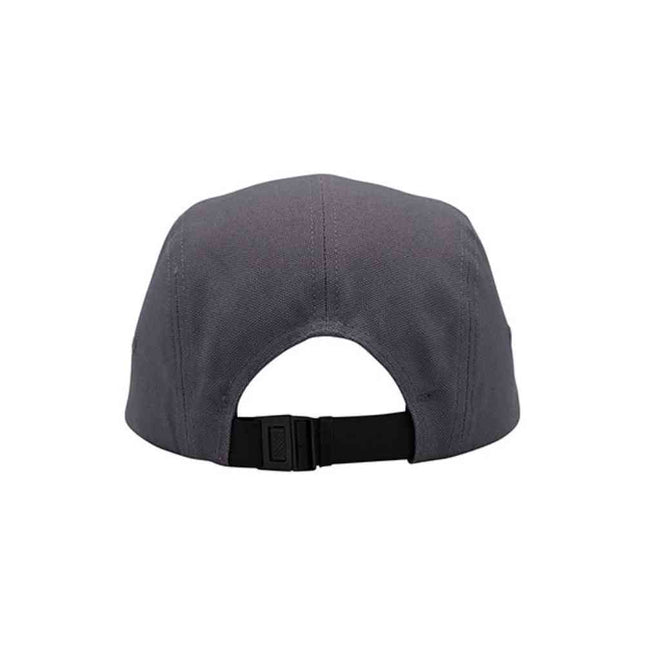 Classic 5 Panel Jockey Camper Cap — Cotton Canvas Flat Bill