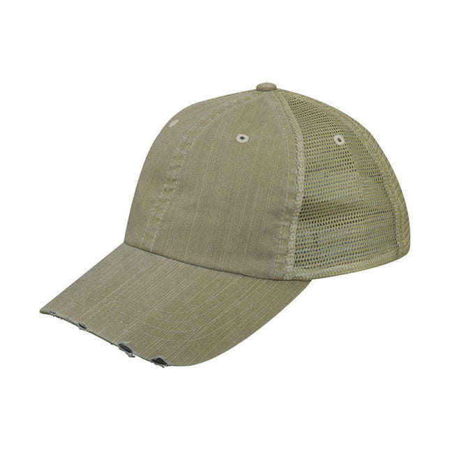 Distressed Trucker Hat – Soft Mesh, Dirty Wash Unstructured Low Profile Adjustable Dad Hat Baseball Cap