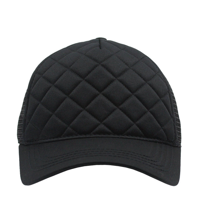 Quilt Cotton Twill Mesh Adjustable Snapback Baseball Cap