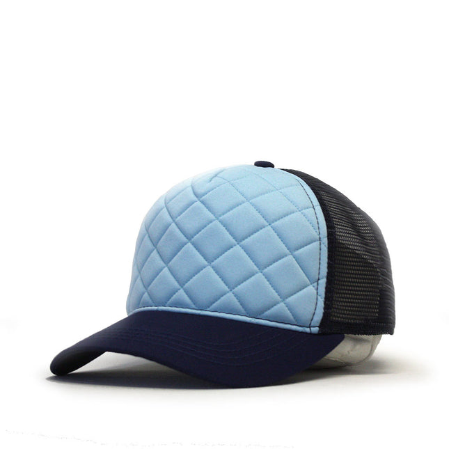 Quilt Cotton Twill Mesh Adjustable Snapback Baseball Cap