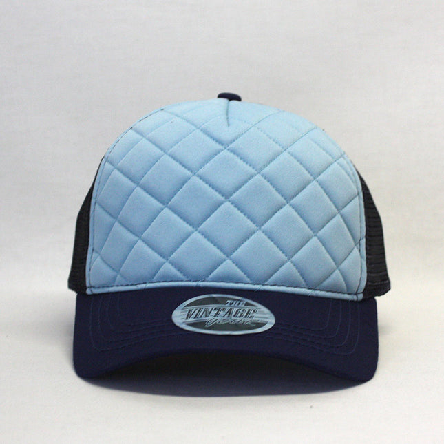 Quilt Cotton Twill Mesh Adjustable Snapback Baseball Cap