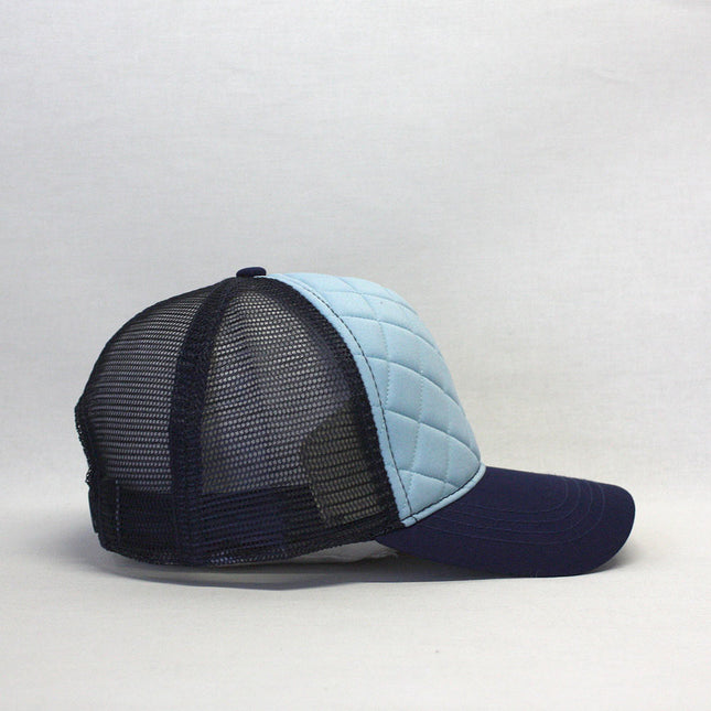 Quilt Cotton Twill Mesh Adjustable Snapback Baseball Cap