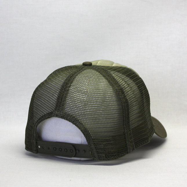 Quilt Cotton Twill Mesh Adjustable Snapback Baseball Cap