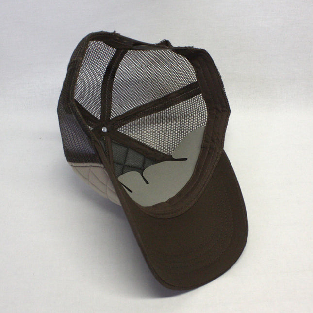 Quilt Cotton Twill Mesh Adjustable Snapback Baseball Cap