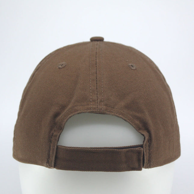 Low Profile Distressed Cotton Twill Cap – Vintage Washed 6-Panel Dad Hat, Unstructured, Frayed Bill, Adjustable Hook & Loop Strap