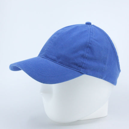 Ponytail Open Back Washed Cotton Adjustable Baseball Pickleball Sports Cap