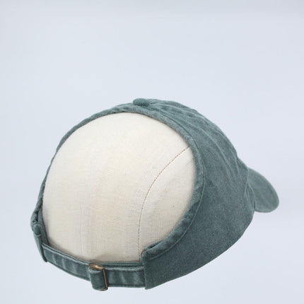 Ponytail Open Back Washed Cotton Adjustable Baseball Pickleball Sports Cap