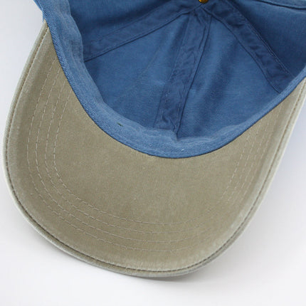Ponytail Open Back Washed Cotton Adjustable Baseball Pickleball Sports Cap