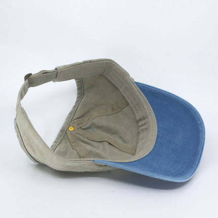 Ponytail Open Back Washed Cotton Adjustable Baseball Pickleball Sports Cap