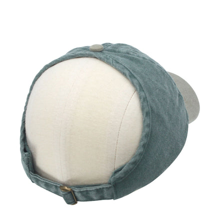 Ponytail Open Back Washed Cotton Adjustable Baseball Pickleball Sports Cap