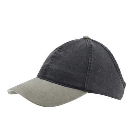 Ponytail Open Back Washed Cotton Adjustable Baseball Pickleball Sports Cap