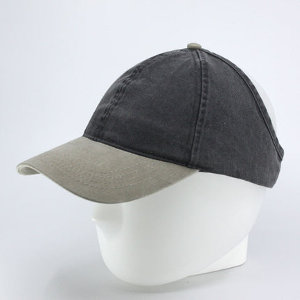 Ponytail Open Back Washed Cotton Adjustable Baseball Pickleball Sports Cap