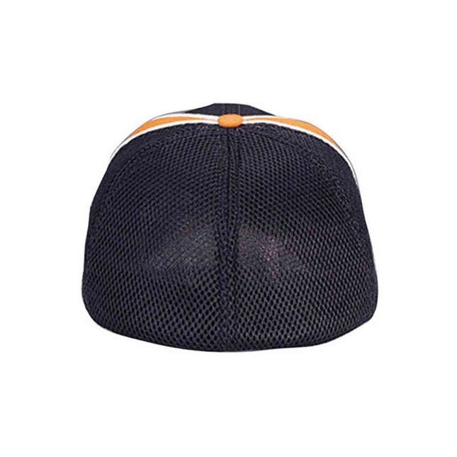 Brushed Canvas Mesh Cap — Structured Flex Fit