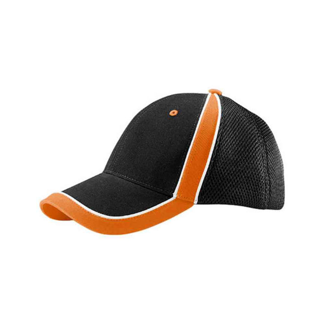 Brushed Canvas Mesh Cap — Structured Flex Fit