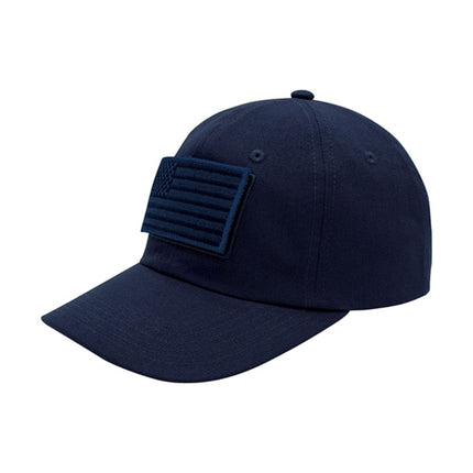 US Flag Tactical  Loop Patch Military Unstructured Cotton Baseball Cap