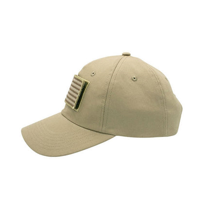US Flag Tactical  Loop Patch Military Unstructured Cotton Baseball Cap