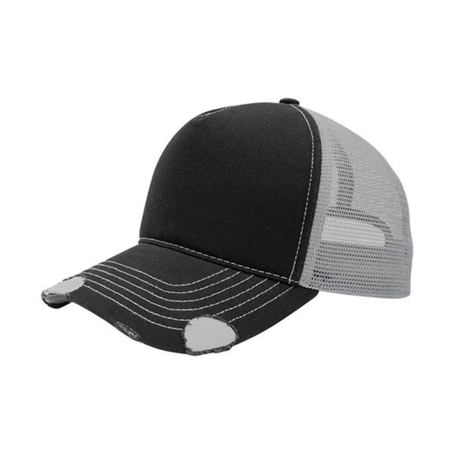 Distressed Cotton Twill Mesh Adjustable Trucker Baseball Cap