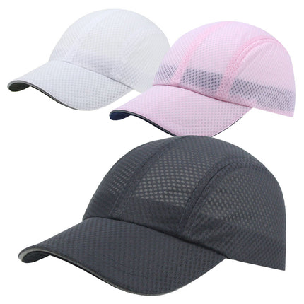Athletic Cyclist Style High Visibility Reflective Quick Dry Mesh Baseball Cap