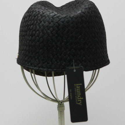 Laundry by Shelli Segal Jacquard Peak Baseball Cap Sun Hat Black Brown