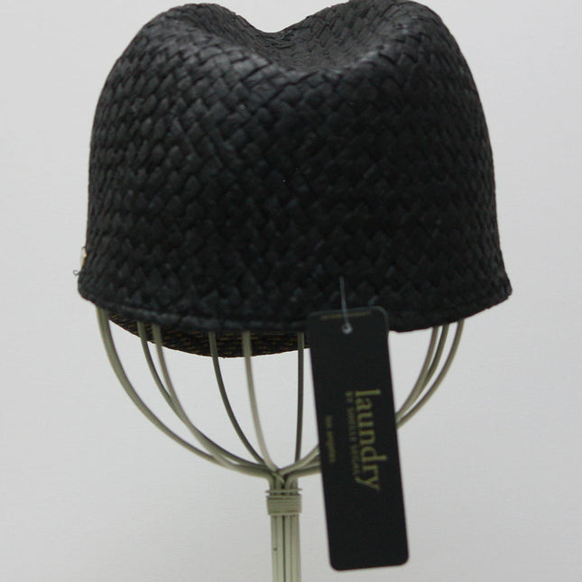 Laundry by Shelli Segal Jacquard Peak Baseball Cap Sun Hat Black Brown