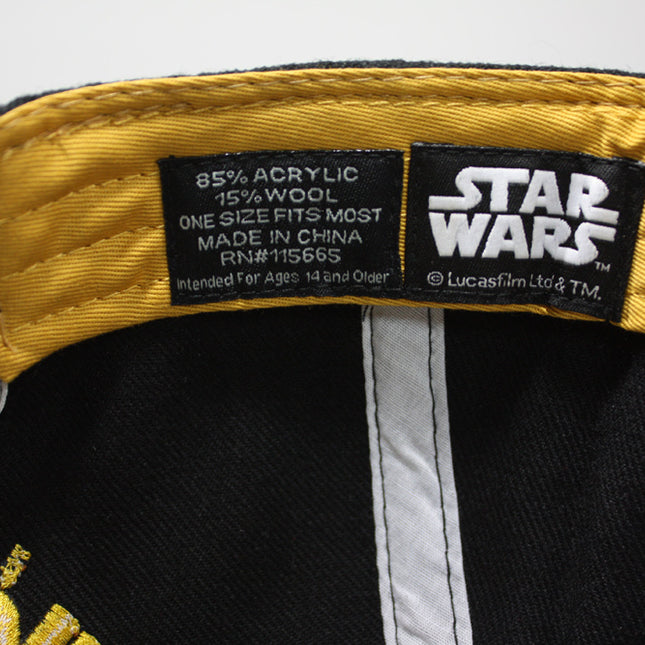 Star Wars Vintage Logo Cotton Adjustable Snapback Baseball Cap Black