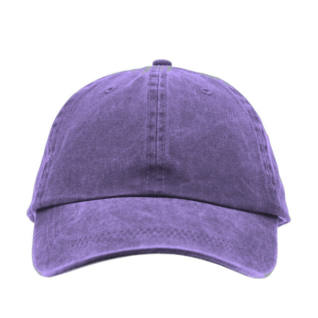 Classic Washed Pigment Dyed Cotton Twill Low Profile Adjustable Dad Hat Baseball Cap