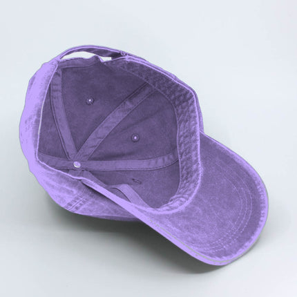 Classic Washed Pigment Dyed Cotton Twill Low Profile Adjustable Dad Hat Baseball Cap