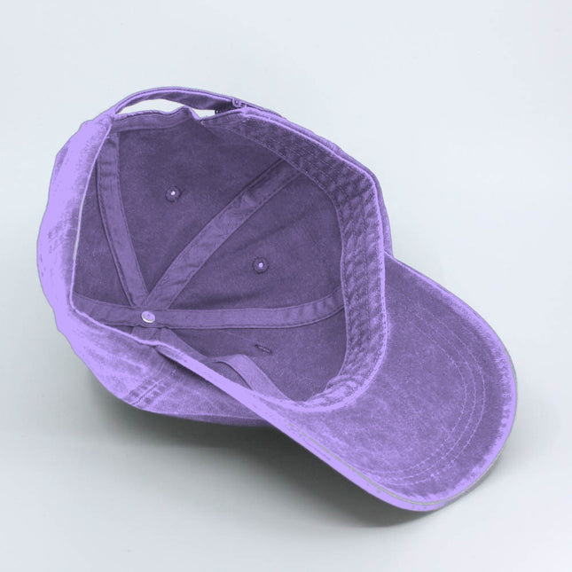 Classic Washed Pigment Dyed Cotton Twill Low Profile Adjustable Dad Hat Baseball Cap