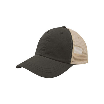 Plain Recycled Crosshatch Cotton Soft Mesh Trucker Baseball Caps