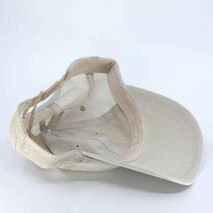 Plain Recycled Crosshatch Cotton Soft Mesh Trucker Baseball Caps