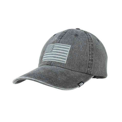 USA American Flag Dad Hat – Cotton Low Profile Washed Pigment Dyed Twill Adjustable Baseball Cap