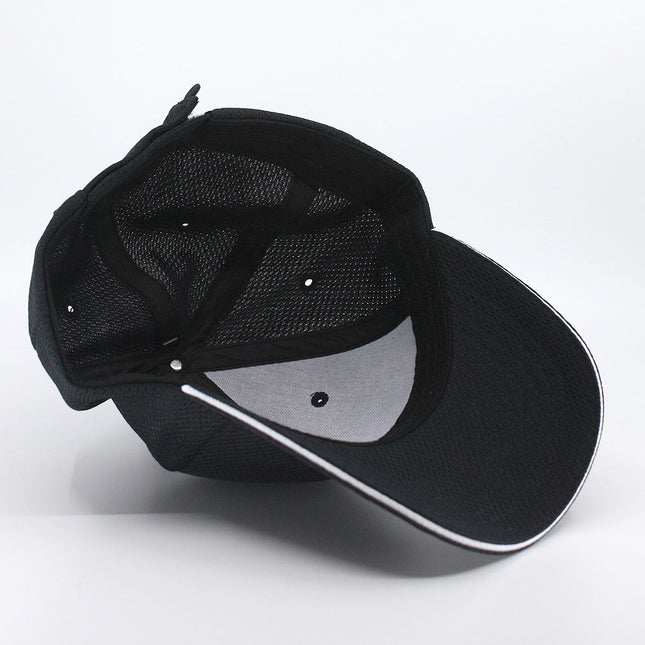 Breathable Athletic Mesh Running Hat - Moisture-Wicking Performance Cap - Adjustable
