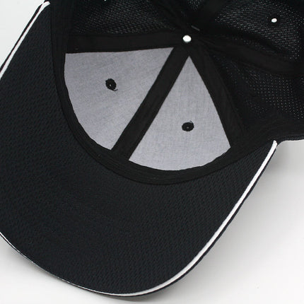 Breathable Athletic Mesh Running Hat - Moisture-Wicking Performance Cap - Adjustable