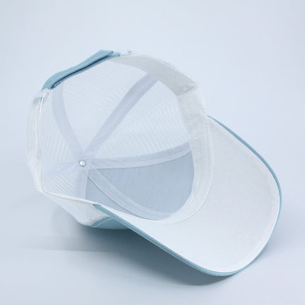 Two Tone Cotton Twill Mesh Adjustable Trucker Baseball Cap
