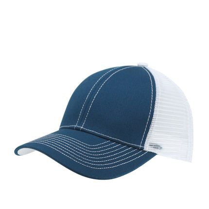 Two Tone Cotton Twill Mesh Adjustable Trucker Baseball Cap