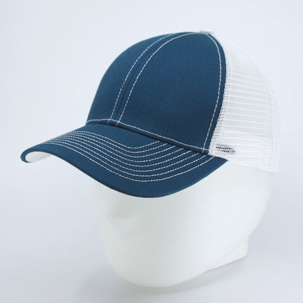 Two Tone Cotton Twill Mesh Adjustable Trucker Baseball Cap