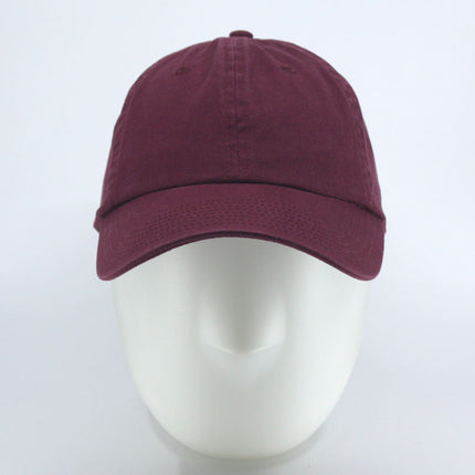Dyed Cotton Unstructured Low Profile Adjustable Dad Hat Baseball Cap