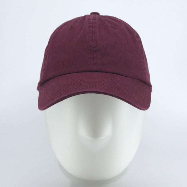 Dyed Cotton Unstructured Low Profile Adjustable Dad Hat Baseball Cap