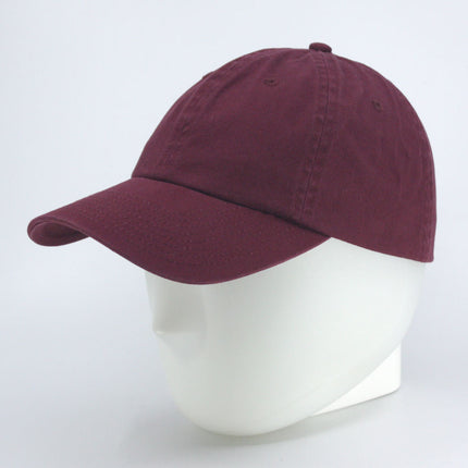 Dyed Cotton Unstructured Low Profile Adjustable Dad Hat Baseball Cap