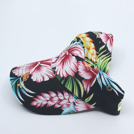 Low Profile Unstructured Floral Hawaiian Baseball Cap